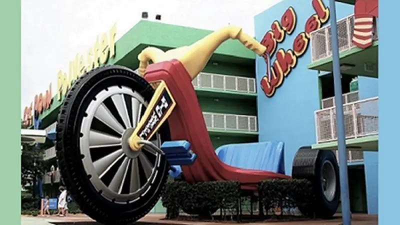 big wheels at Disney Pop Century Resort in Disneyworld, Florida
