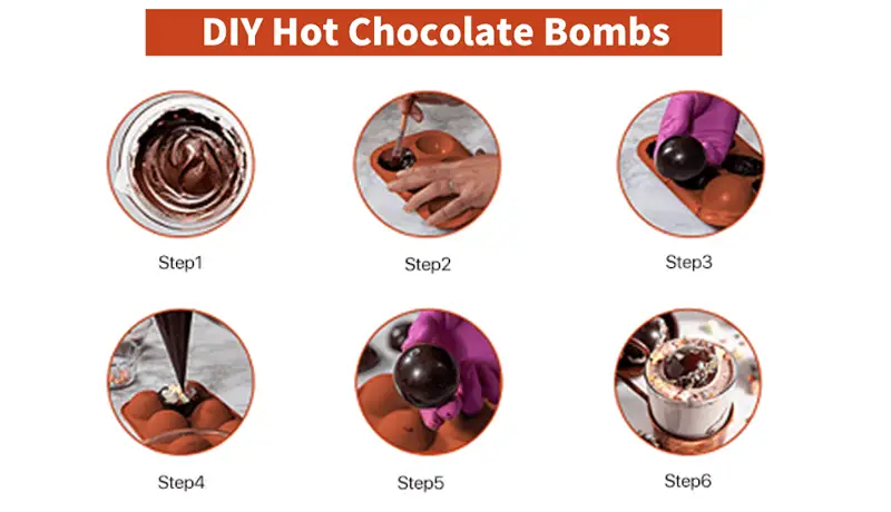 DIY hot chocolate bombs
