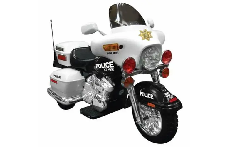 kid motorz police motorcycle (12-volt) ride-on