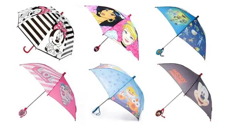kids character umbrellas