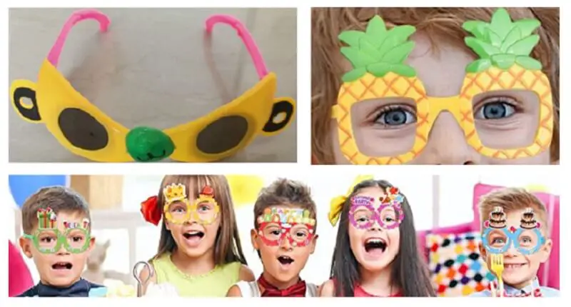 kids party glasses