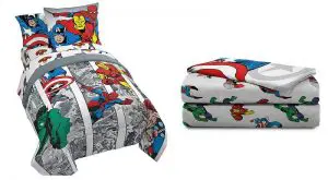 marvel avengers 5-piece twin bed set