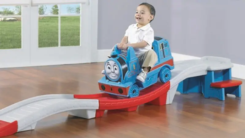 Thomas the tank engine up and down roller coaster